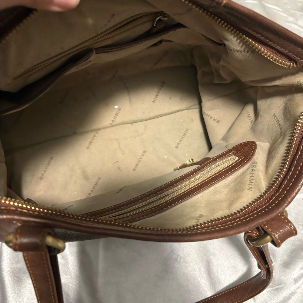 Brahmin Brown Leather small tote Bag - Picture 4 of 4